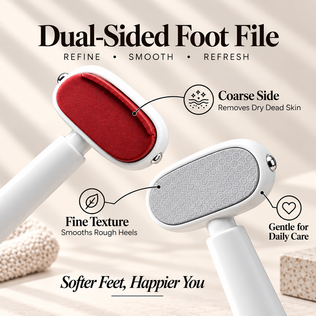 SoleSmooth™ - Smooth heels without calluses